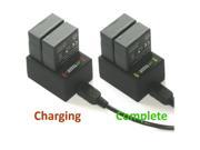 Wasabi Battery 2 Pack and Dual Charger compatible with GoPro® Hero3 Hero3