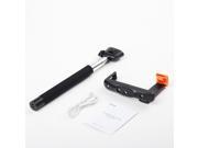 Black Bluetooth Selfie Stick Extendable Monopod Pole for iPhone 6 5s Samsung Nexus LG