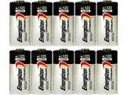 10 Energizer 3V CR123A Batteries for Camera Flashlight etc x 10