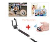Selfie Remote Control Shutter Handheld Monopod For iPhone6 Plus Samsung S5 Note4 Black
