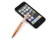 2 in 1 Crystal Writing Stylus Touch Screen Pen For IPhone IPad Samsung Tablet Gold