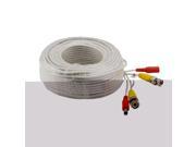 Premium Quality 4x 100ft White Video Power BNC Cable for CCTV Security Cameras