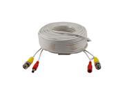 White New 4X 100ft BNC CCTV Video Power Cable CCD Security Camera DVR Wire Cord
