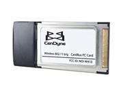 Cendyne Wireless G 802.11 WiFi LAN PCMCIA CardBus Adapter