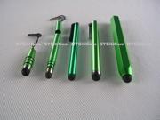 5X Green Different Capacitive Stylus Pen For Smartphones Tablet Touchscreens