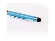 New Capacitive 2 in 1 Blue Stylus and Ball Point Pen Set For Touch Screen