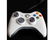 White Wired USB Controller Gamepad Resembles XBox360 for PC Computer Laptop
