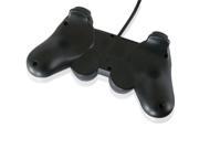 Black USB Dual Shock PC Wired Gamepad Game Controller