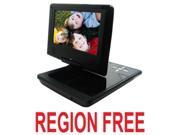 7 All Multi Region Code Zone Free Portable DVD Player