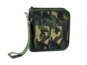 Camo Camouflage CD DVD Disc Holder Wallet Case Holds 24 Discs Punk Rock Goth