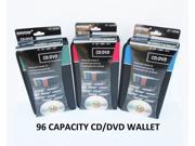 New 96 Capacity CD DVD Holder Storage Organizer DJ Wallet Media Case Album CarryCase Green Black