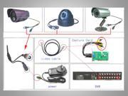 E buy World HD 1200TVL CMOS Cctv Security Camera Color IR CUT Dome Indoor 3.6mm White