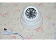 E buy World HD Wide Angle 1200TVL cmos 24IR 3.6mm Indoor Dome Infrared cctv Security Camera White