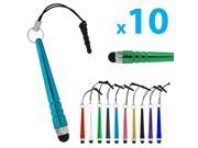 10 x Metal Universal Stylus Touch Pens For Apple iPad Samsung Tablet iPhone
