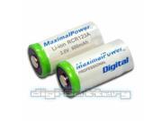 TWO MaximalPower 18650 Batteries Rechargeable 168A 3.7V 2600mAh Battery X 2