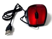 3D OPTICAL SCROLL WHEEL RED MOUSE MICE for PC LAPTOP DESKTOP New