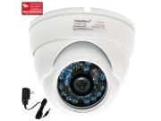 VideoSecu Dome 600TV Line Built in 1 3 SONY CCD Outdoor Surveillance Security Camera IR Day Night Vision Vandal Proof Infrared 3.6mm Wide Angle Lens for Home D