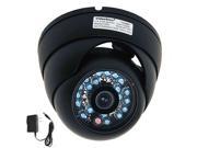 VideoSecu IR Day Night Vision Outdoor CCD CCTV Dome Security Camera Vandal proof 3.6mm Wide Lens Angle Lens 480TVL with Power Supply 1Z0
