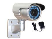 VideoSecu CCTV 1 3 inch Pixim DPS 690 TV Line 48 Infrared LEDs IR Night Vision Outdoor Weatherproof Security Camera 4 9mm Varifocal Lens OSD for CCTV Surveillan