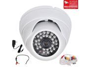 VideoSecu Outdoor Indoor Weatherproof 600TVL High Resolution Security Camera IR Day Night Built in 1 3 Sony Effio CCD 3.6mm Wide Angle View Vandal Proof with P