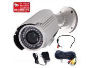 VideoSecu IR Day Night Vision Outdoor Weatherproof Security Camera Built in 1 3 Sony CCD Effio 700TVL 4 9mm Varifocal 42 LEDs with Power Supply Cable and Au