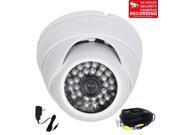 VideoSecu Outdoor Indoor Weatherproof Vandal Proof Security Camera IR Day Night Vision Built in 1 3 Sony Effio CCD 600TVL High Resolution 3.6mm Wide Angle with