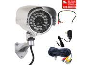 VideoSecu Outdoor IR Day Night Vision Security Camera 1 3 inch CCD 420 TVL 3.6mm Wide Angle with Power Cable and Audio Microphone baw