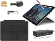 Microsoft Surface Pro 4 Core i5 6300U 4G 128GB 12.3 touch screen w 2736x1824 3K 3 2 QHD Windows 10 Pro Black Cover Fingerprinter ID Dock Wireless Display B