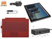 Microsoft Surface Pro 4 Core M 4G 128GB 12.3 touch screen w 2736x1824 3K 3 2 QHD Windows 10 Pro Black Cover w Pen Holder Dock Wireless Display Bundle