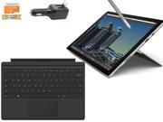 Microsoft Surface Pro 4 Core M 4G 128GB 12.3 touch screen w 2736x1824 3K 3 2 QHD Windows 10 Pro Black Cover Bundle