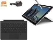 Microsoft Surface Pro 4 Core M 4G 128GB 12.3 touch screen w 2736x1824 3K 3 2 QHD Windows 10 Pro Black Cover Fingerprinter ID Bundle