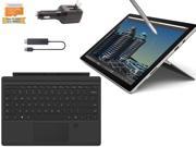 Microsoft Surface Pro 4 Core i5 6300U 4G 128GB 12.3 touch screen w 2736x1824 3K 3 2 QHD Windows 10 Pro Black Cover Fingerprinter ID Wireless Display Bundle