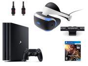 PlayStation VR Bundle 3 Items VR Headset Playstation Camera PlayStation 4 Pro 1TB VR Game Disc PSVR EV Valkyrie
