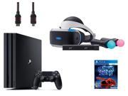 PlayStation VR Start Bundle 5 Items VR Headset Move Controller PlayStation Camera Motion Sensor PlayStation 4 Pro 1TB VR Game Disc PSVR Battlezone
