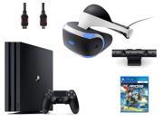 PlayStation VR Bundle 4 Items VR Headset Playstation Camera PlayStation 4 Pro 1TB VR Game Disc RIGS Mechanized Combat League