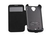 3500mAh Backup Window View Flip cover battery case For Samsung Galaxy S4 9500