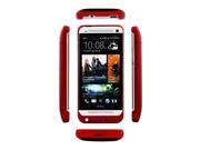 4200mAh Smart View External Backup Battery Case for HTC ONE M7 Red