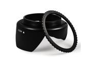 67MM Petal Flower Collapsible Rubber Lens Hood for Canon EF S 18 135mm Lens