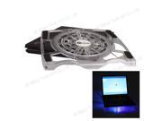 New USB 2.0 Great 1 Fan Notebook Cooling Pad Stand for 15 Laptop Crystal White