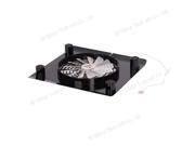 USB 828 Cooling Fan LED Light Cooler Pad for Laptop 14.1 15.4 Transparent Black