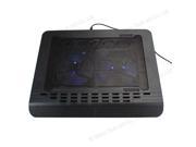New USB 2 Fan Adajustable Cooling Cooler Pad with LED for 9 17 Laptop PC