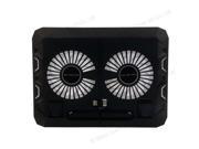 New USB Cooing Cooler pad Stand for 10 to 17 Laptop PC One fan With LED White