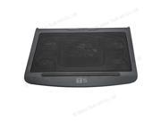 New 5 Fan LED Notebook Cooling Cooler Stand Pad for 10 17 Laptop Plastic Black