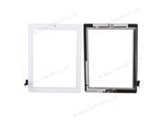 New Replacement Front Panel Touch Glass Screen Digitizer Home Button Assembly for iPad 2 White