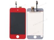 New Replacement LCD Screen Display Touch Digitizer Glass Assembly for iPod Touch 4G 4th Red