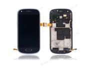 New Replacement LCD Screen Digitizer w Frame for SamSung Galaxy SIII Mini i8190 Blue