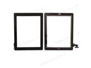 New Replacement Front Panel Touch Glass Screen Digitizer Home Button Assembly for iPad 2 Black