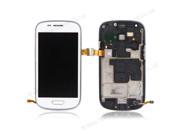 New Replacement for Samsung Galaxy S3 III mini i8190 LCD Screen Digitizer Faceplate Frame White