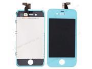 New Replacement Light Blue GSM LCD Touch Digitizer Glass Screen Display Assembly for iPhone 4 4G