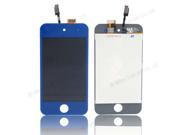 New Replacement for iPod Touch 4 Apple Front LCD Touch Digitizer Glass Screen Assembly Deep Blue
